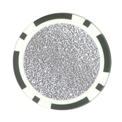 Silver Glitter Texture, Light Creative Background Poker Chip Card Guard (10 pack) from ArtsNow.com Front