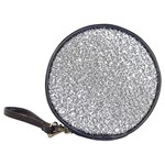 Silver Glitter Texture, Light Creative Background Classic 20-CD Wallets