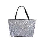 Silver Glitter Texture, Light Creative Background Classic Shoulder Handbag