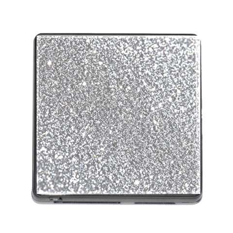 Silver Glitter Texture, Light Creative Background Memory Card Reader (Square 5 Slot) from ArtsNow.com Front