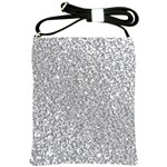 Silver Glitter Texture, Light Creative Background Shoulder Sling Bag