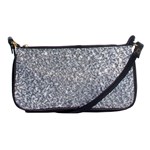 Silver Glitter Texture, Light Creative Background Shoulder Clutch Bag