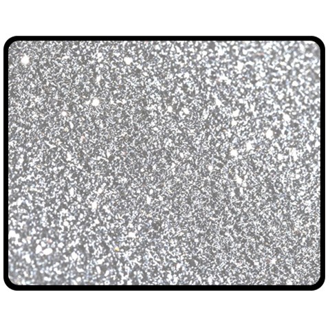 Silver Glitter Texture, Light Creative Background Fleece Blanket (Medium) from ArtsNow.com 60 x50  Blanket Front