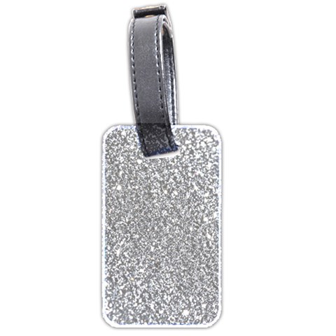 Silver Glitter Texture, Light Creative Background Luggage Tag (two sides) from ArtsNow.com Front