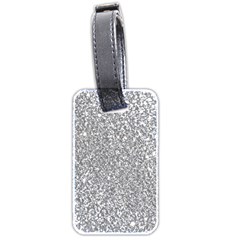 Silver Glitter Texture, Light Creative Background Luggage Tag (two sides) from ArtsNow.com Front