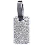 Silver Glitter Texture, Light Creative Background Luggage Tag (two sides)