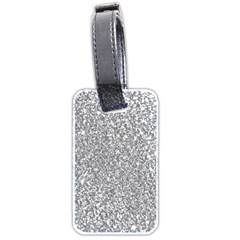 Silver Glitter Texture, Light Creative Background Luggage Tag (two sides) from ArtsNow.com Back