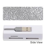 Silver Glitter Texture, Light Creative Background Memory Card Reader (Stick)