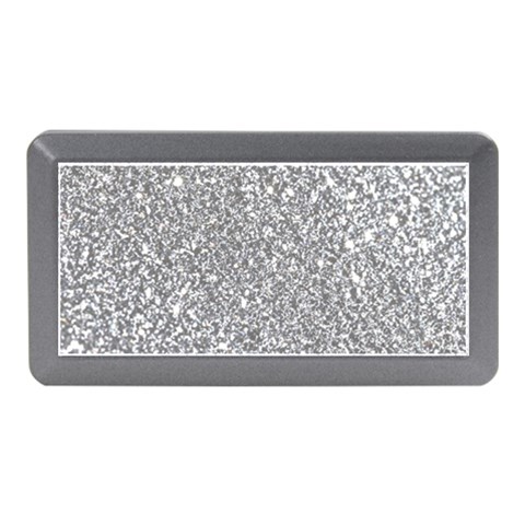 Silver Glitter Texture, Light Creative Background Memory Card Reader (Mini) from ArtsNow.com Front