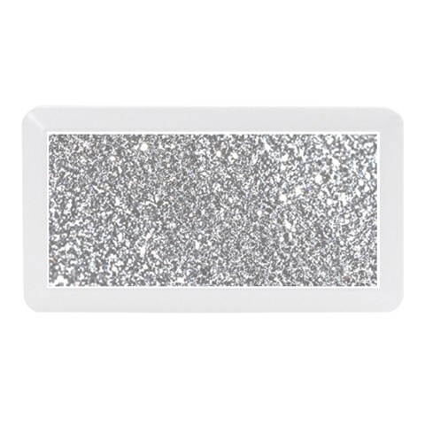 Silver Glitter Texture, Light Creative Background Memory Card Reader (Mini) from ArtsNow.com Front