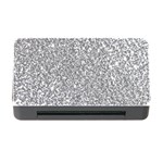 Silver Glitter Texture, Light Creative Background Memory Card Reader with CF