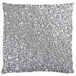 Silver Glitter Texture, Light Creative Background Large Cushion Case (One Side)