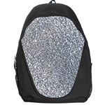 Silver Glitter Texture, Light Creative Background Backpack Bag