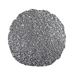 Silver Glitter Texture, Light Creative Background Standard 15  Premium Round Cushions