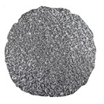 Silver Glitter Texture, Light Creative Background Large 18  Premium Round Cushions