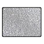 Silver Glitter Texture, Light Creative Background Two Sides Fleece Blanket (Small)