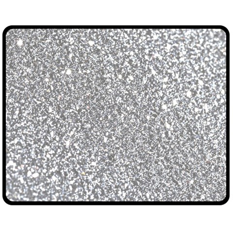 Silver Glitter Texture, Light Creative Background Two Sides Fleece Blanket (Medium) from ArtsNow.com 58.8 x47.4  Blanket Front