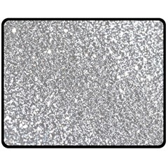 Silver Glitter Texture, Light Creative Background Two Sides Fleece Blanket (Medium) from ArtsNow.com 58.8 x47.4  Blanket Front