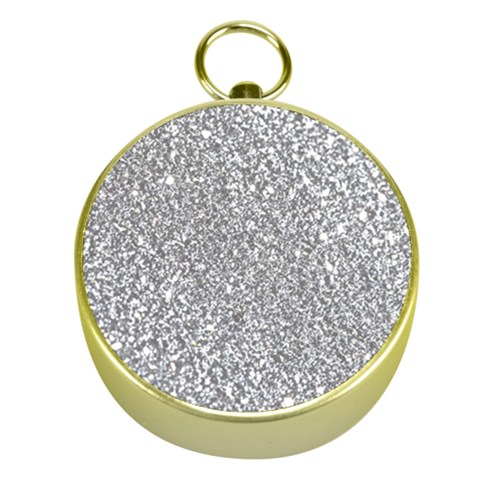 Silver Glitter Texture, Light Creative Background Gold Compasses from ArtsNow.com Front