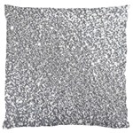 Silver Glitter Texture, Light Creative Background Standard Premium Plush Fleece Cushion Case (One Side)