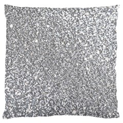 Silver Glitter Texture, Light Creative Background Large Premium Plush Fleece Cushion Case (Two Sides) from ArtsNow.com Front