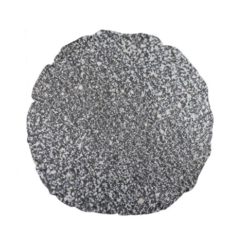 Silver Glitter Texture, Light Creative Background Standard 15  Premium Flano Round Cushions from ArtsNow.com Front