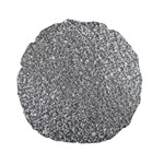 Silver Glitter Texture, Light Creative Background Standard 15  Premium Flano Round Cushions