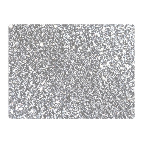 Silver Glitter Texture, Light Creative Background Two Sides Premium Plush Fleece Blanket (Mini) from ArtsNow.com 35 x27  Blanket Front