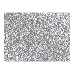 Silver Glitter Texture, Light Creative Background Two Sides Premium Plush Fleece Blanket (Mini) from ArtsNow.com 35 x27  Blanket Back