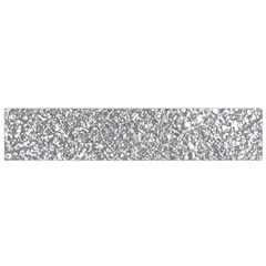 Silver Glitter Texture, Light Creative Background Small Premium Plush Fleece Scarf from ArtsNow.com Front