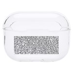 Silver Glitter Texture, Light Creative Background Hard PC AirPods Pro Case