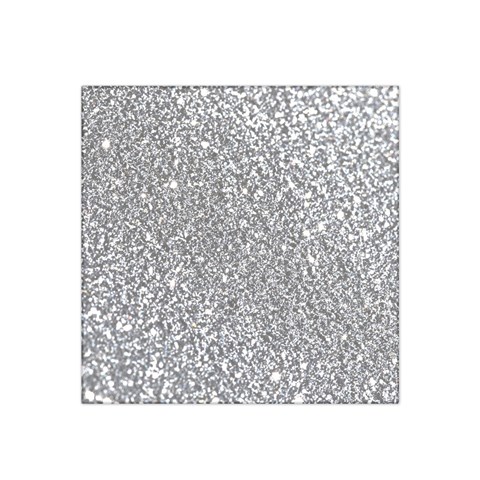 Silver Glitter Texture, Light Creative Background Satin Bandana Scarf 22  x 22  from ArtsNow.com Front