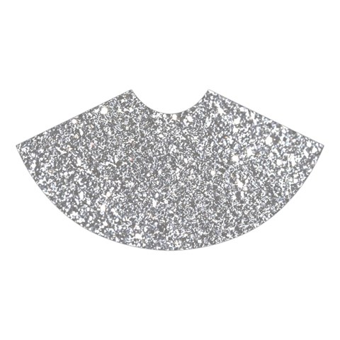 Silver Glitter Texture, Light Creative Background Midi Sleeveless Dress from ArtsNow.com Skirt Back