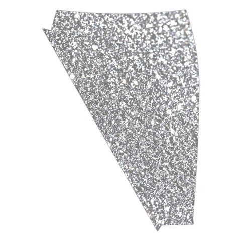 Silver Glitter Texture, Light Creative Background Midi Wrap Pencil Skirt from ArtsNow.com Front Left