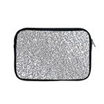 Silver Glitter Texture, Light Creative Background Apple MacBook Pro 15  Zipper Case