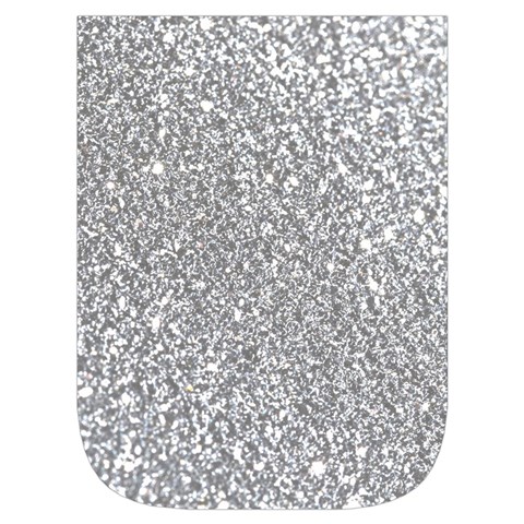 Silver Glitter Texture, Light Creative Background Waist Pouch (Small) from ArtsNow.com Front Pocket