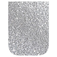 Silver Glitter Texture, Light Creative Background Waist Pouch (Small) from ArtsNow.com Front Pocket