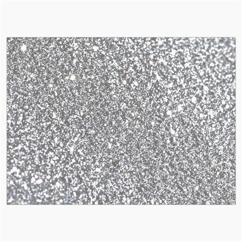 Silver Glitter Texture, Light Creative Background Roll Up Canvas Pencil Holder (M) from ArtsNow.com Front