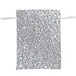 Silver Glitter Texture, Light Creative Background Lightweight Drawstring Pouch (XL)