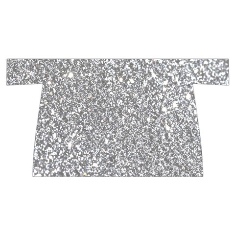 Silver Glitter Texture, Light Creative Background Wristlet Pouch Bag (Small) from ArtsNow.com Front