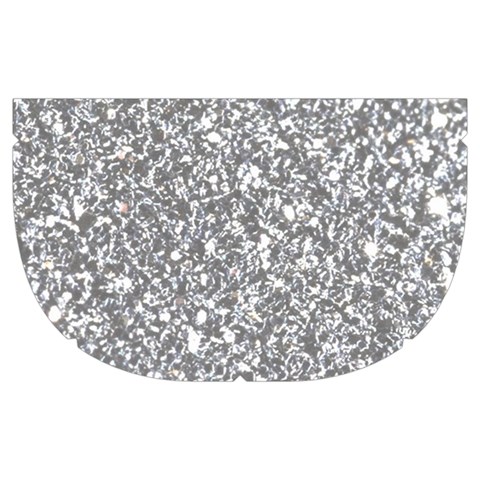 Silver Glitter Texture, Light Creative Background Make Up Case (Medium) from ArtsNow.com Side Left