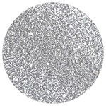 Silver Glitter Texture, Light Creative Background Round Trivet