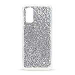 Silver Glitter Texture, Light Creative Background Samsung Galaxy S20 6.2 Inch TPU UV Case