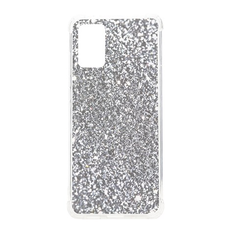 Silver Glitter Texture, Light Creative Background Samsung Galaxy S20 Plus 6.7 Inch TPU UV Case from ArtsNow.com Front