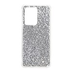 Silver Glitter Texture, Light Creative Background Samsung Galaxy S20 Ultra 6.9 Inch TPU UV Case