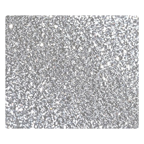 Silver Glitter Texture, Light Creative Background Premium Plush Fleece Blanket (Small) from ArtsNow.com 50 x40  Blanket Front