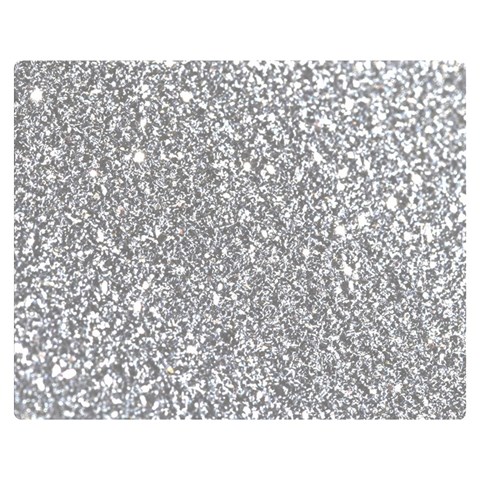 Silver Glitter Texture, Light Creative Background Premium Plush Fleece Blanket (Medium) from ArtsNow.com 60 x50  Blanket Front