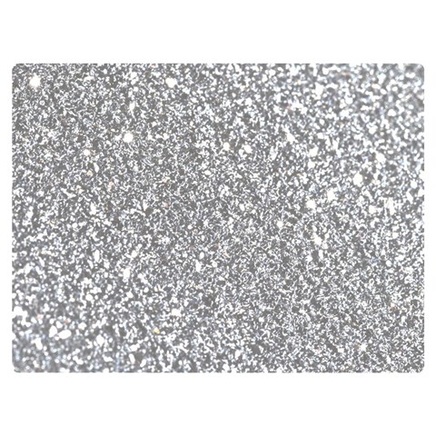 Silver Glitter Texture, Light Creative Background Premium Plush Fleece Blanket (Extra Small) from ArtsNow.com 40 x30  Blanket Front