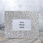 Silver Glitter Texture, Light Creative Background White Tabletop Photo Frame 4 x6 