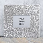 Silver Glitter Texture, Light Creative Background White Wall Photo Frame 5  x 7 